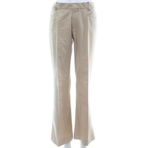 GUCCI Metallic Wide Leg Cotton Pants Size 8